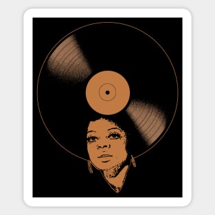 Afrovinyl (Orange) Sticker